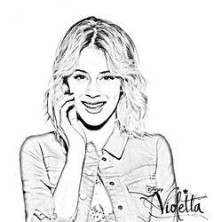 Dibujo para colorear: Violetta (Películas y Series de TV) #170445 - Dibujos para Colorear e Imprimir Gratis