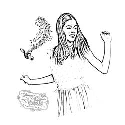 Dibujo para colorear: Violetta (Películas y Series de TV) #170446 - Dibujos para Colorear e Imprimir Gratis
