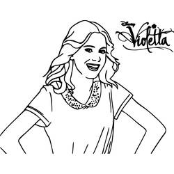Dibujo para colorear: Violetta (Películas y Series de TV) #170447 - Dibujos para Colorear e Imprimir Gratis