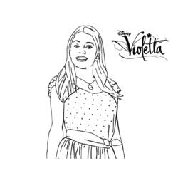 Dibujos para colorear: Violetta - Dibujos para Colorear e Imprimir Gratis