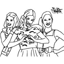 Dibujo para colorear: Violetta (Películas y Series de TV) #170454 - Dibujos para Colorear e Imprimir Gratis