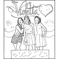 Dibujo para colorear: Violetta (Películas y Series de TV) #170461 - Dibujos para Colorear e Imprimir Gratis