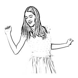 Dibujo para colorear: Violetta (Películas y Series de TV) #170462 - Dibujos para Colorear e Imprimir Gratis