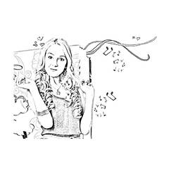 Dibujo para colorear: Violetta (Películas y Series de TV) #170463 - Dibujos para Colorear e Imprimir Gratis