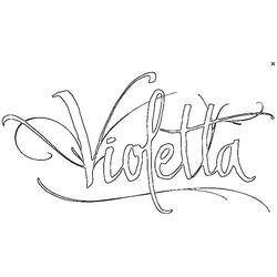 Dibujo para colorear: Violetta (Películas y Series de TV) #170470 - Dibujos para Colorear e Imprimir Gratis