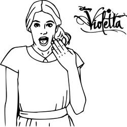 Dibujo para colorear: Violetta (Películas y Series de TV) #170471 - Dibujos para Colorear e Imprimir Gratis