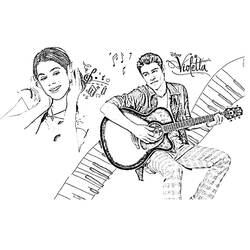 Dibujo para colorear: Violetta (Películas y Series de TV) #170480 - Dibujos para Colorear e Imprimir Gratis