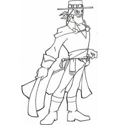 Dibujo para colorear: Zorro (Películas y Series de TV) #200508 - Dibujos para Colorear e Imprimir Gratis