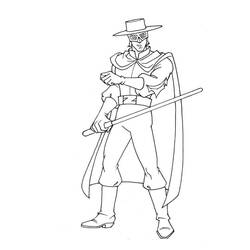 Dibujo para colorear: Zorro (Películas y Series de TV) #200511 - Dibujos para Colorear e Imprimir Gratis