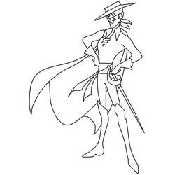 Dibujo para colorear: Zorro (Películas y Series de TV) #200517 - Dibujos para Colorear e Imprimir Gratis