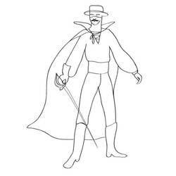 Dibujo para colorear: Zorro (Películas y Series de TV) #200520 - Dibujos para Colorear e Imprimir Gratis