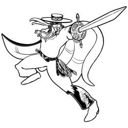 Dibujo para colorear: Zorro (Películas y Series de TV) #200522 - Dibujos para Colorear e Imprimir Gratis