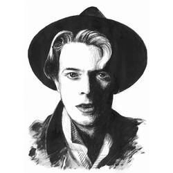 Dibujo para colorear: David Bowie (Persona famosa) #121913 - Dibujos para colorear