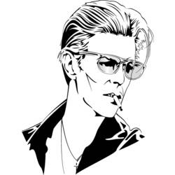 Dibujo para colorear: David Bowie (Persona famosa) #121955 - Dibujos para colorear