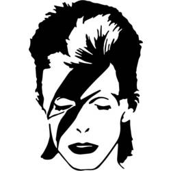 Dibujos para colorear: David Bowie - Dibujos para colorear