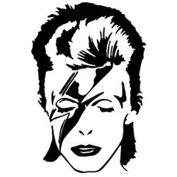 Dibujo para colorear: David Bowie (Persona famosa) #122258 - Dibujos para colorear