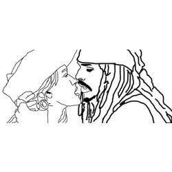 Dibujo para colorear: Johnny Depp (Persona famosa) #123661 - Dibujos para colorear