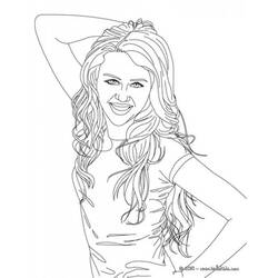 Dibujo para colorear: Selena Gomez (Persona famosa) #123838 - Dibujos para colorear
