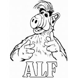 Dibujos para colorear: ALF - Dibujos para Colorear e Imprimir Gratis