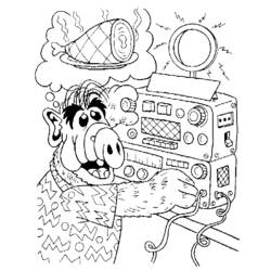 Dibujo para colorear: ALF (Personajes de Dibujos Animados) #33680 - Dibujos para Colorear e Imprimir Gratis