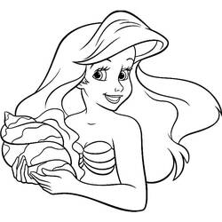 Dibujos para colorear: Ariel - Dibujos para Colorear e Imprimir Gratis