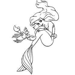 Dibujo para colorear: Ariel (Personajes de Dibujos Animados) #178416 - Dibujos para Colorear e Imprimir Gratis