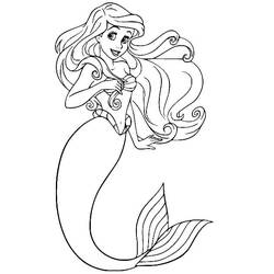 Dibujo para colorear: Ariel (Personajes de Dibujos Animados) #178418 - Dibujos para Colorear e Imprimir Gratis