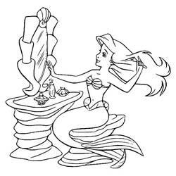 Dibujo para colorear: Ariel (Personajes de Dibujos Animados) #178419 - Dibujos para Colorear e Imprimir Gratis
