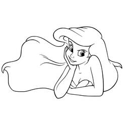 Dibujo para colorear: Ariel (Personajes de Dibujos Animados) #178425 - Dibujos para Colorear e Imprimir Gratis
