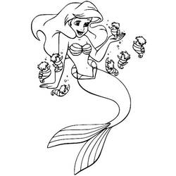 Dibujo para colorear: Ariel (Personajes de Dibujos Animados) #178426 - Dibujos para Colorear e Imprimir Gratis