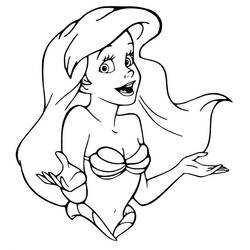 Dibujo para colorear: Ariel (Personajes de Dibujos Animados) #178427 - Dibujos para Colorear e Imprimir Gratis