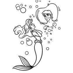 Dibujo para colorear: Ariel (Personajes de Dibujos Animados) #178431 - Dibujos para Colorear e Imprimir Gratis