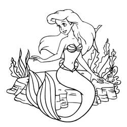 Dibujo para colorear: Ariel (Personajes de Dibujos Animados) #178432 - Dibujos para Colorear e Imprimir Gratis