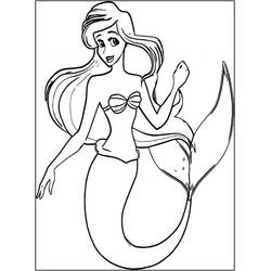 Dibujo para colorear: Ariel (Personajes de Dibujos Animados) #178439 - Dibujos para Colorear e Imprimir Gratis