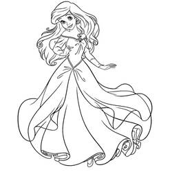 Dibujo para colorear: Ariel (Personajes de Dibujos Animados) #178440 - Dibujos para Colorear e Imprimir Gratis