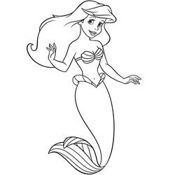 Dibujo para colorear: Ariel (Personajes de Dibujos Animados) #178443 - Dibujos para Colorear e Imprimir Gratis