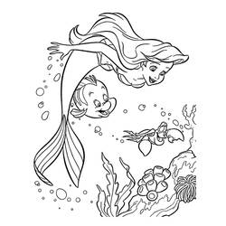 Dibujo para colorear: Ariel (Personajes de Dibujos Animados) #178446 - Dibujos para Colorear e Imprimir Gratis