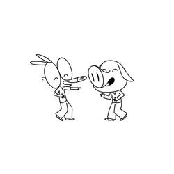 Dibujo para colorear: Ariol (Personajes de Dibujos Animados) #183536 - Dibujos para Colorear e Imprimir Gratis