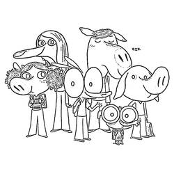 Dibujo para colorear: Ariol (Personajes de Dibujos Animados) #183537 - Dibujos para Colorear e Imprimir Gratis