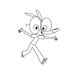 Dibujo para colorear: Ariol (Personajes de Dibujos Animados) #183539 - Dibujos para Colorear e Imprimir Gratis