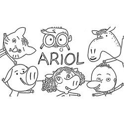 Dibujo para colorear: Ariol (Personajes de Dibujos Animados) #183541 - Dibujos para Colorear e Imprimir Gratis