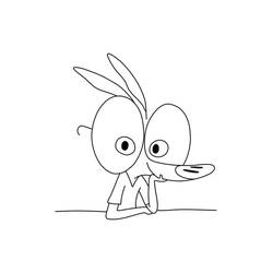 Dibujo para colorear: Ariol (Personajes de Dibujos Animados) #183545 - Dibujos para Colorear e Imprimir Gratis