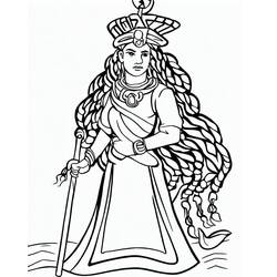 Dibujo para colorear: Asenat (Personajes de Dibujos Animados) #182347 - Dibujos para Colorear e Imprimir Gratis