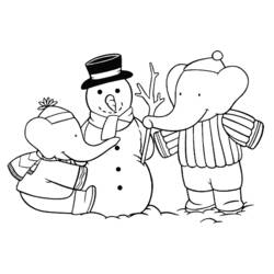 Dibujo Babar (Personajes de Dibujos Animados) #28087 para imprimir y colorear