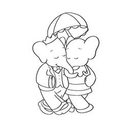 Dibujo para colorear: Babar (Personajes de Dibujos Animados) #28121 - Dibujos para Colorear e Imprimir Gratis