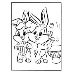 Dibujo para colorear: Baby Looney Tunes (Personajes de Dibujos Animados) #26514 - Dibujos para Colorear e Imprimir Gratis
