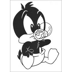 Dibujo para colorear: Baby Looney Tunes (Personajes de Dibujos Animados) #26545 - Dibujos para Colorear e Imprimir Gratis