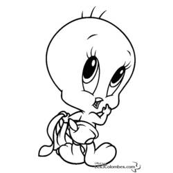 Dibujo para colorear: Baby Looney Tunes (Personajes de Dibujos Animados) #26575 - Dibujos para Colorear e Imprimir Gratis