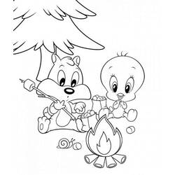 Dibujo para colorear: Baby Looney Tunes (Personajes de Dibujos Animados) #26587 - Dibujos para Colorear e Imprimir Gratis