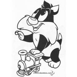 Dibujo para colorear: Baby Looney Tunes (Personajes de Dibujos Animados) #26619 - Dibujos para Colorear e Imprimir Gratis
